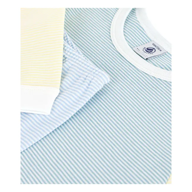 Pijama de rayas Milleraies Colorblock | Verde