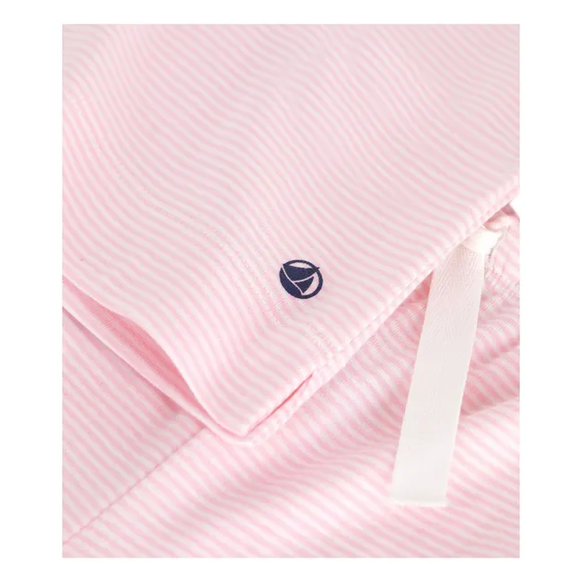 Pyjama Rayé Milleraies Coton Bio | Rose