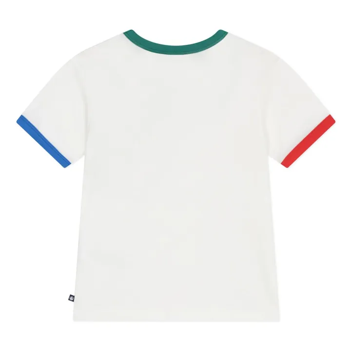 Colorblock Ample T-shirt | White- Product image n°2