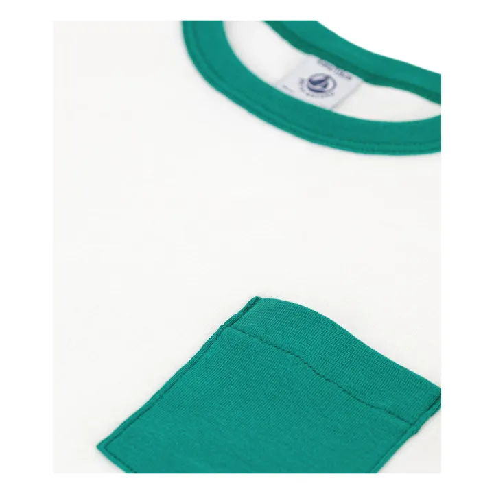 Colorblock Ample T-shirt | White- Product image n°1
