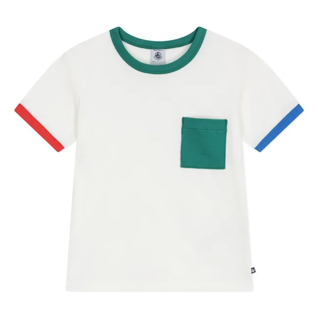 Colorblock Ample T-shirt | White