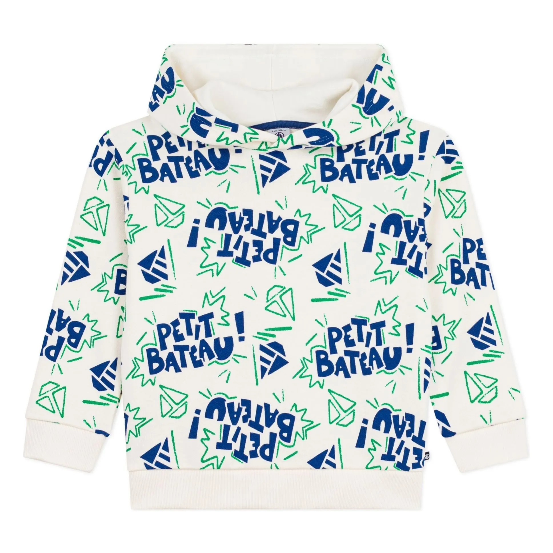 Petit Bateau Boys Ecru Hoodie