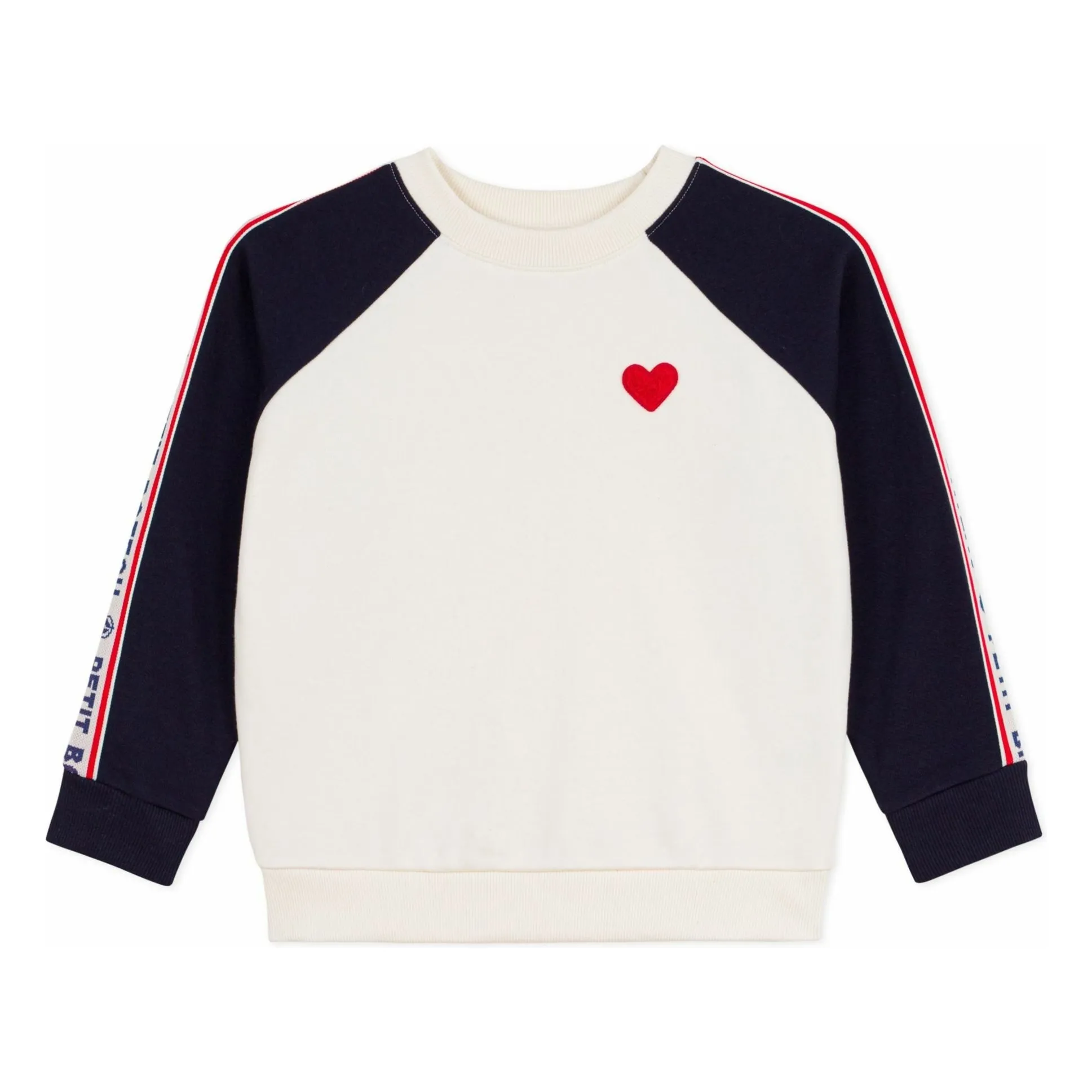 Petit Bateau Girls Ecru Sweat