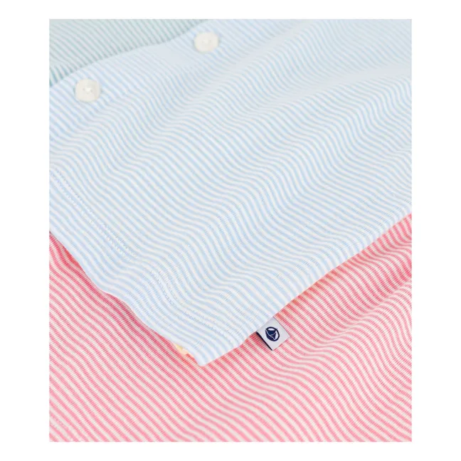 Pyjama Short Colorblock Milleraies | Bleu