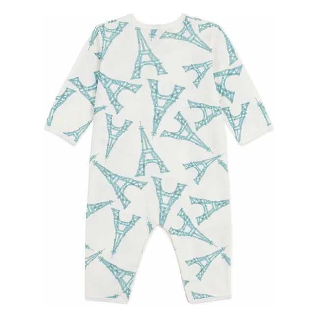 Pyjama Sans Pieds Dors Bien Tour Eiffel | Blanc