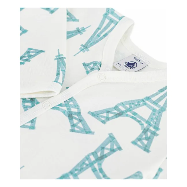 Pijama sin pies Sleep Well Torre Eiffel | Blanco