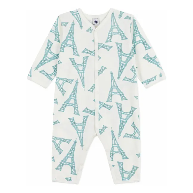 Pijama sin pies Sleep Well Torre Eiffel | Blanco