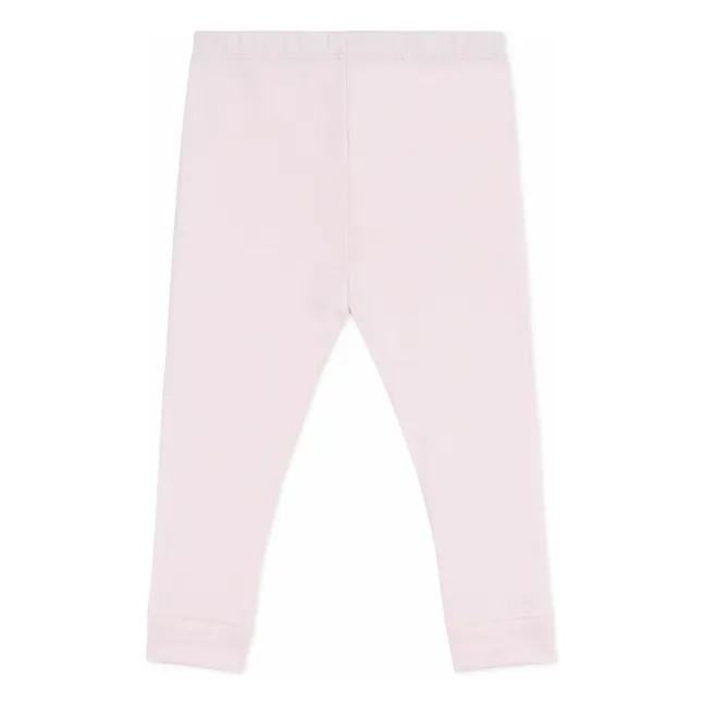 Legging Uni Coton Bio | Rose pâle