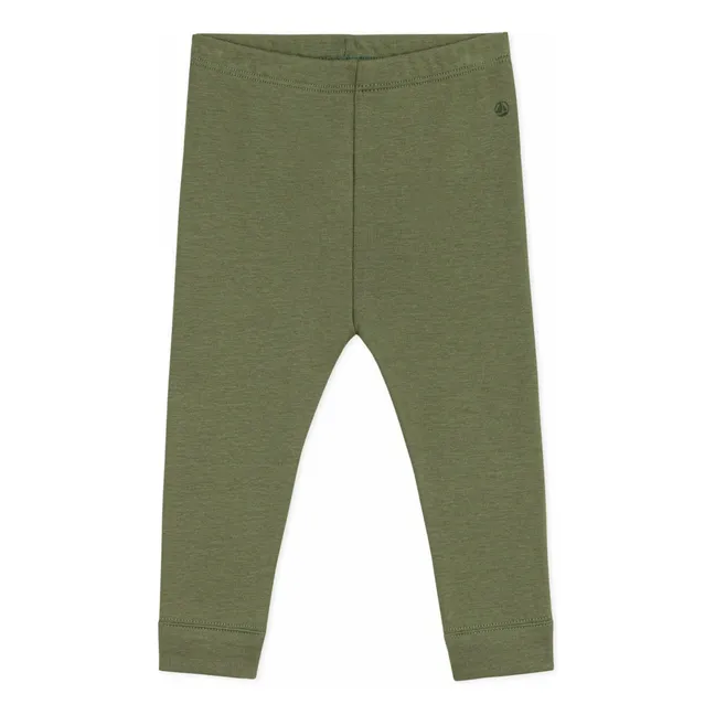 Organic cotton leggings | Khaki
