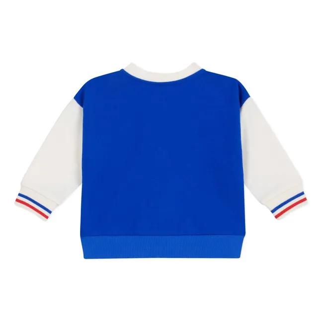 Veste Teddy Colorblock | Bleu roi