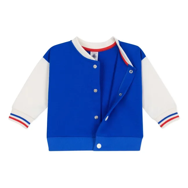 Teddy Colorblock jacket | Royal blue
