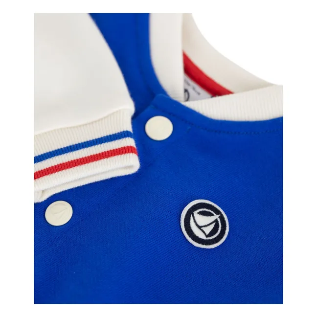 Veste Teddy Colorblock | Bleu roi