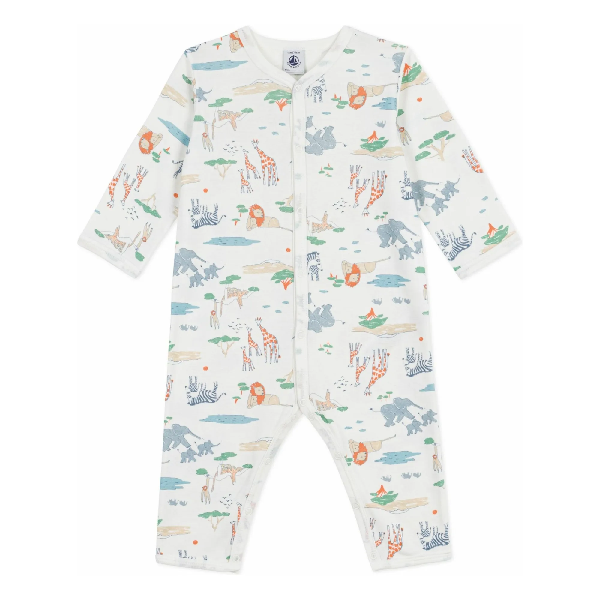 Petit Bateau White Dors Bien Savane Pyjamas