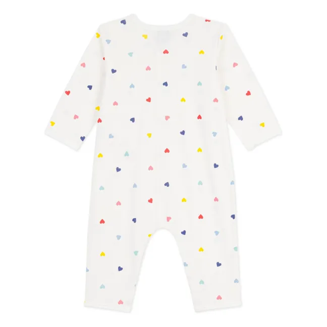 Sleep Well Hearts Pyjamas | White