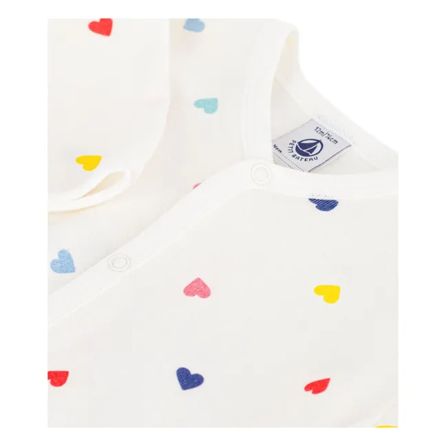 Sleep Well Hearts Pyjamas | White
