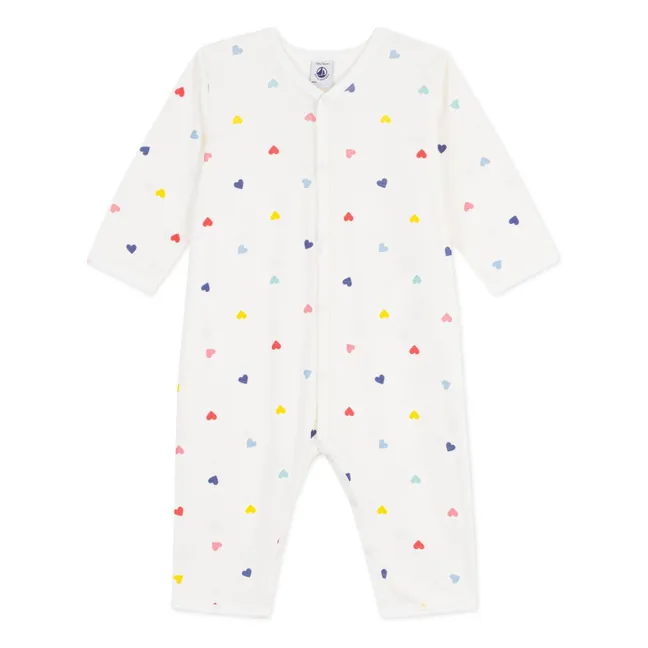 Pyjama Dors Bien Cœurs | Blanc