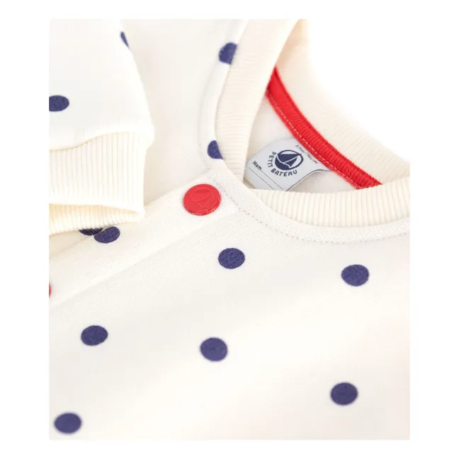 Molton Dots Jacket | Ecru