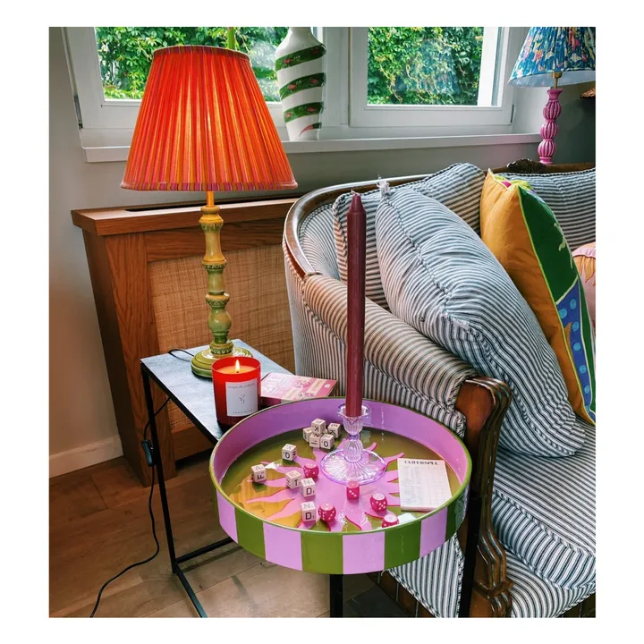 Bougeoir Jane en verre | Violet- Image produit n°2