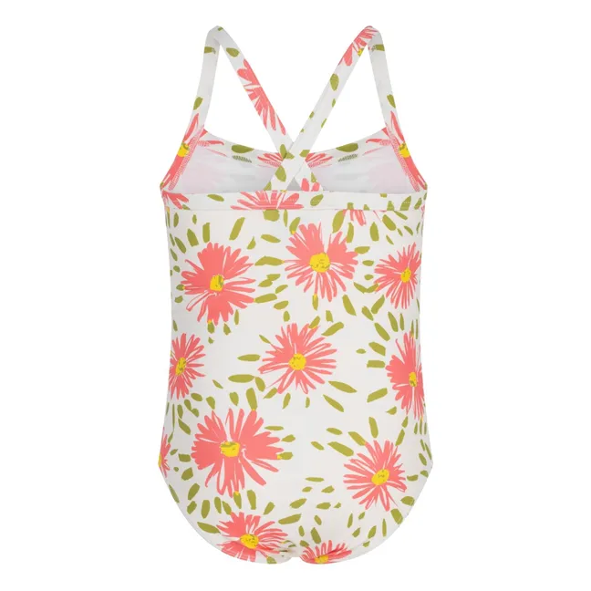 Maillot de Bain Fleuri | Blanc