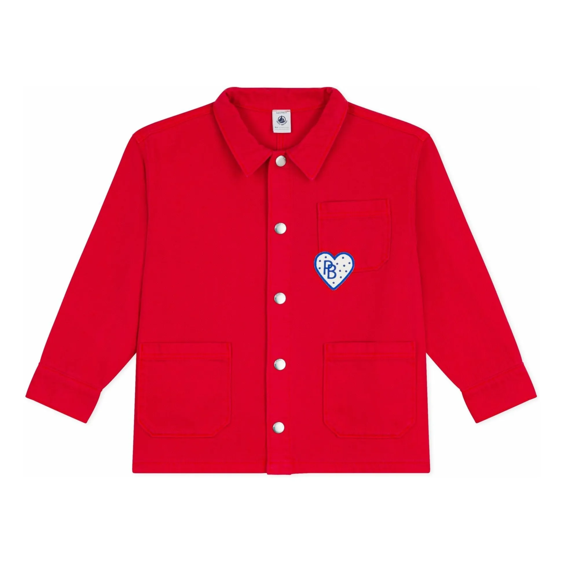 Petit Bateau Girls Vermillion Denim Worker Jacket