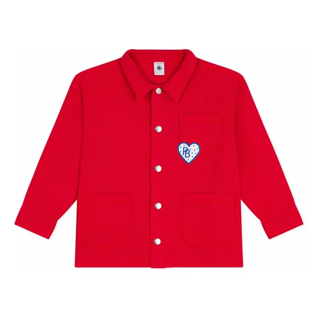 Denim Worker Jacket | Vermillion