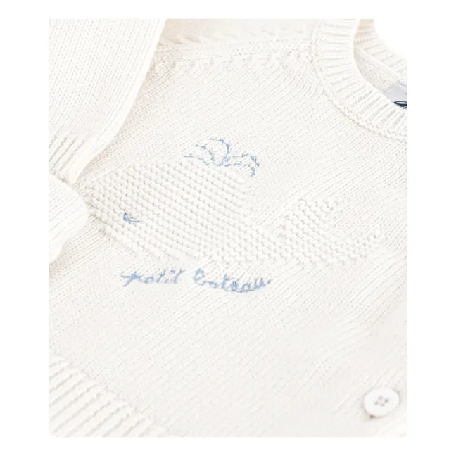 Whale Wool Sweater and Pants Set | White