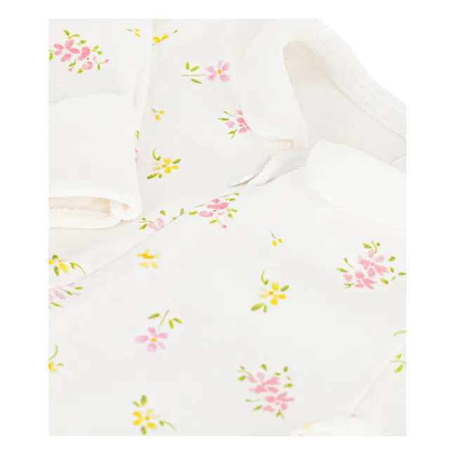 Pyjamas Dors Bien Fleuri Organic Cotton | White