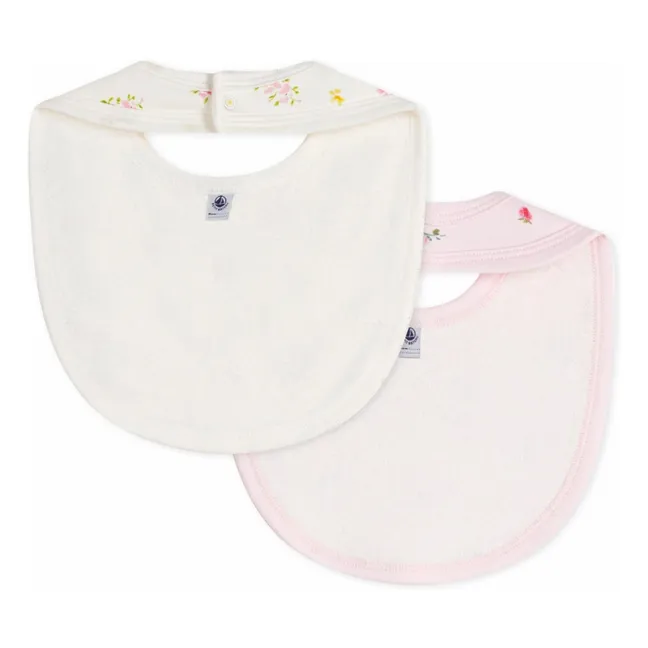 Batch 2 Flowered Bibs | Pink