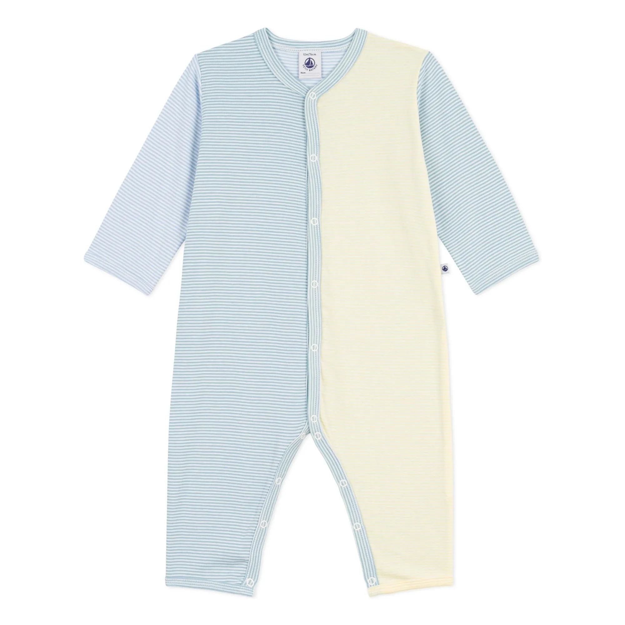 Petit Bateau Girls Yellow Pyjamas Dors Bien Rayé