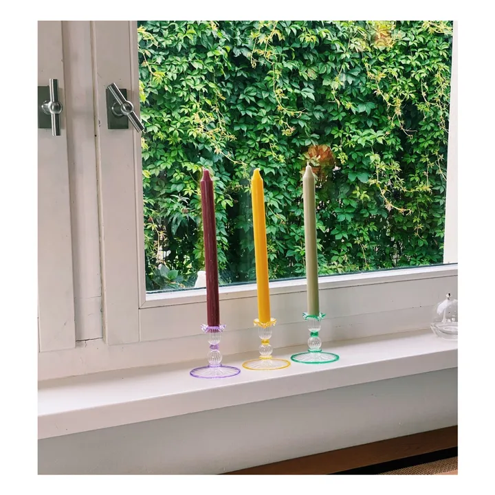 Candeliere in vetro Jane | Verde- Immagine del prodotto n°1