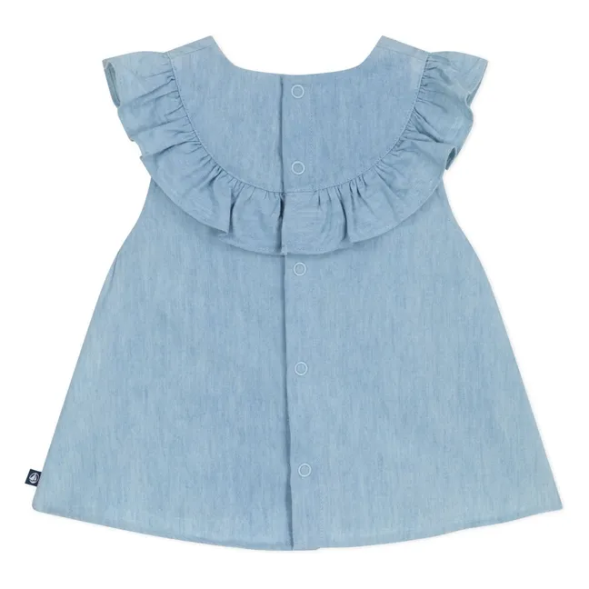 Top Denim Collar Chambray | Light Blue