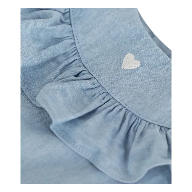 Top Denim Collar Chambray | Light Blue