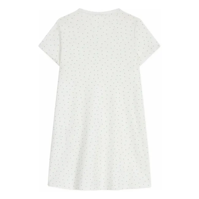 Camisa de noche Corazones | Blanco