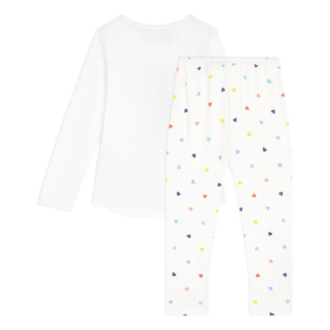 Pyjama Chat Coton Bio | Blanc