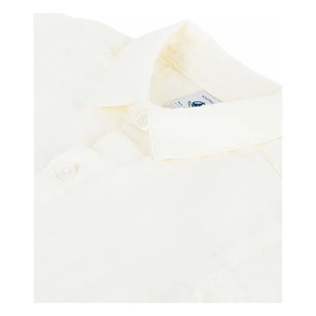 Chemise Gaze de Coton Bio | Blanc