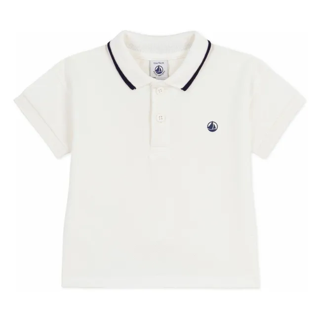 Polo Coton Bio Bébé | Blanc