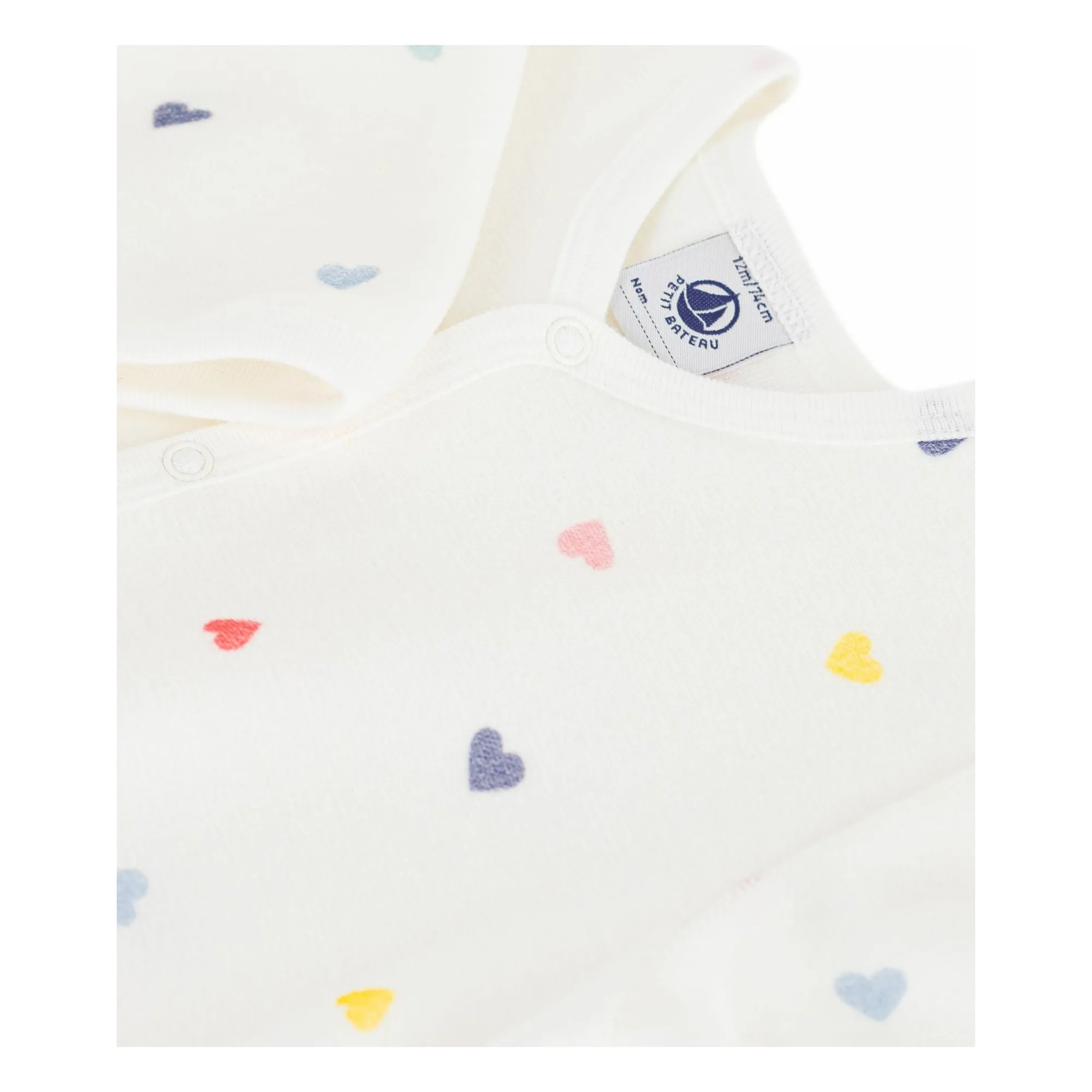 Pyjama Dors Bien Cœurs Velours | Blanc- Image produit n°3