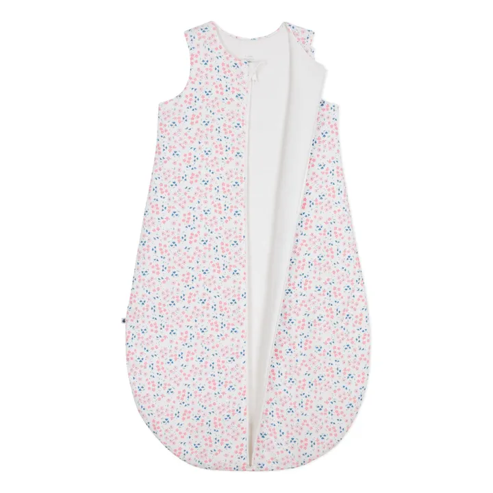 Gigoteuse Fleurie Coton Bio | Blanc- Image produit n°2