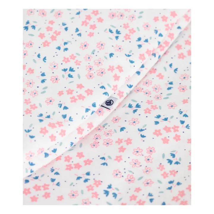 Gigoteuse Fleurie Coton Bio | Blanc- Image produit n°1