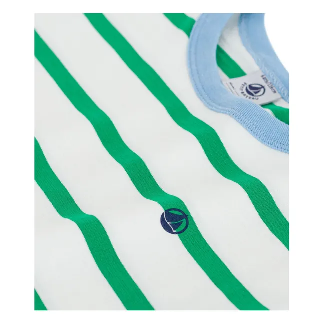 Camiseta de rayas | Verde