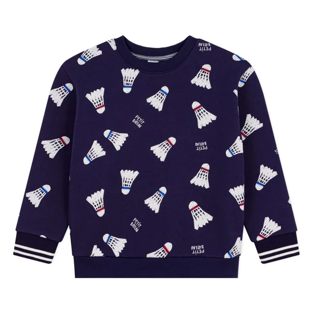 Sweat Badminton Molleton | Bleu nuit