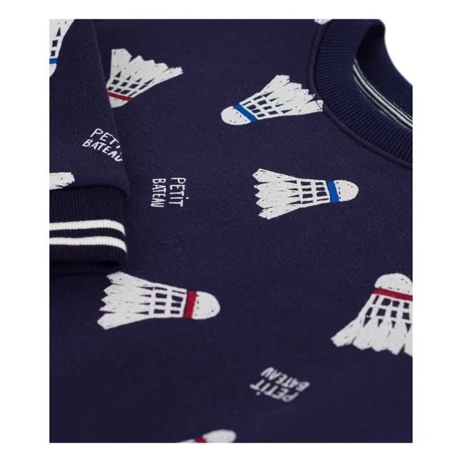 Badminton fleece sweatshirt | Midnight blue