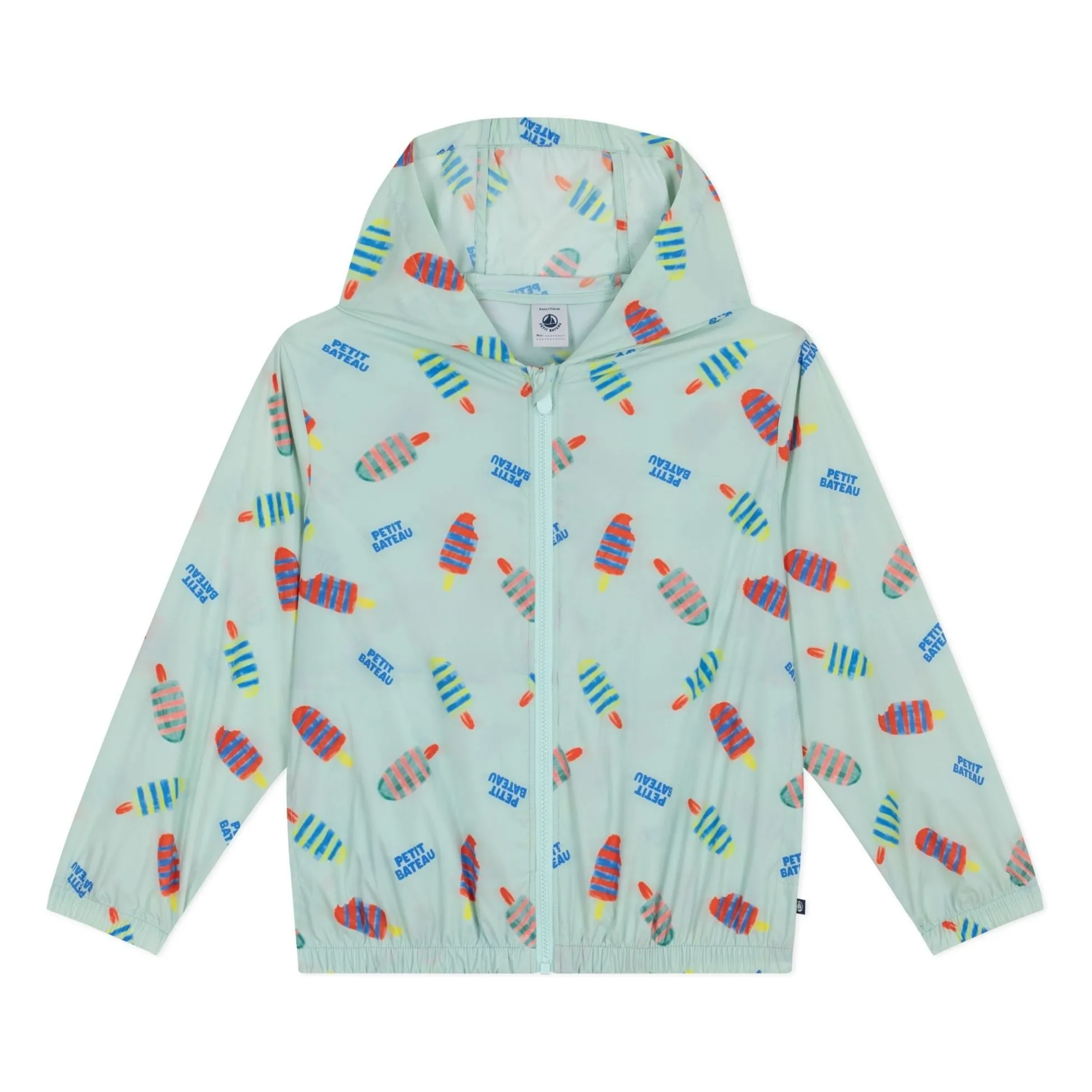 Petit Bateau White Flowered Windbreaker
