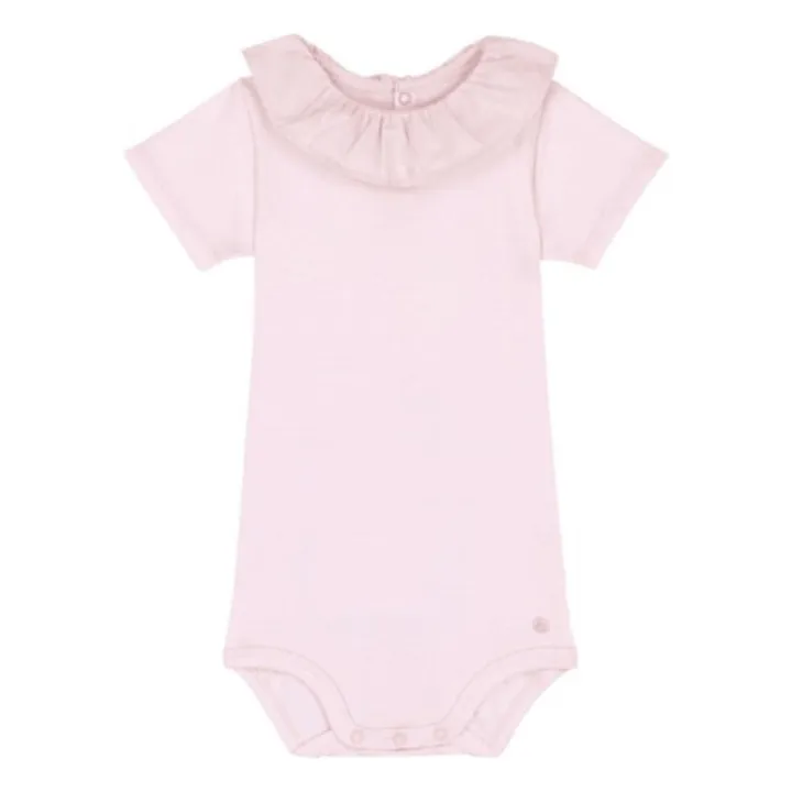 Body con cuello Algodón orgánico | Rosa Pálido- Imagen del producto n°0