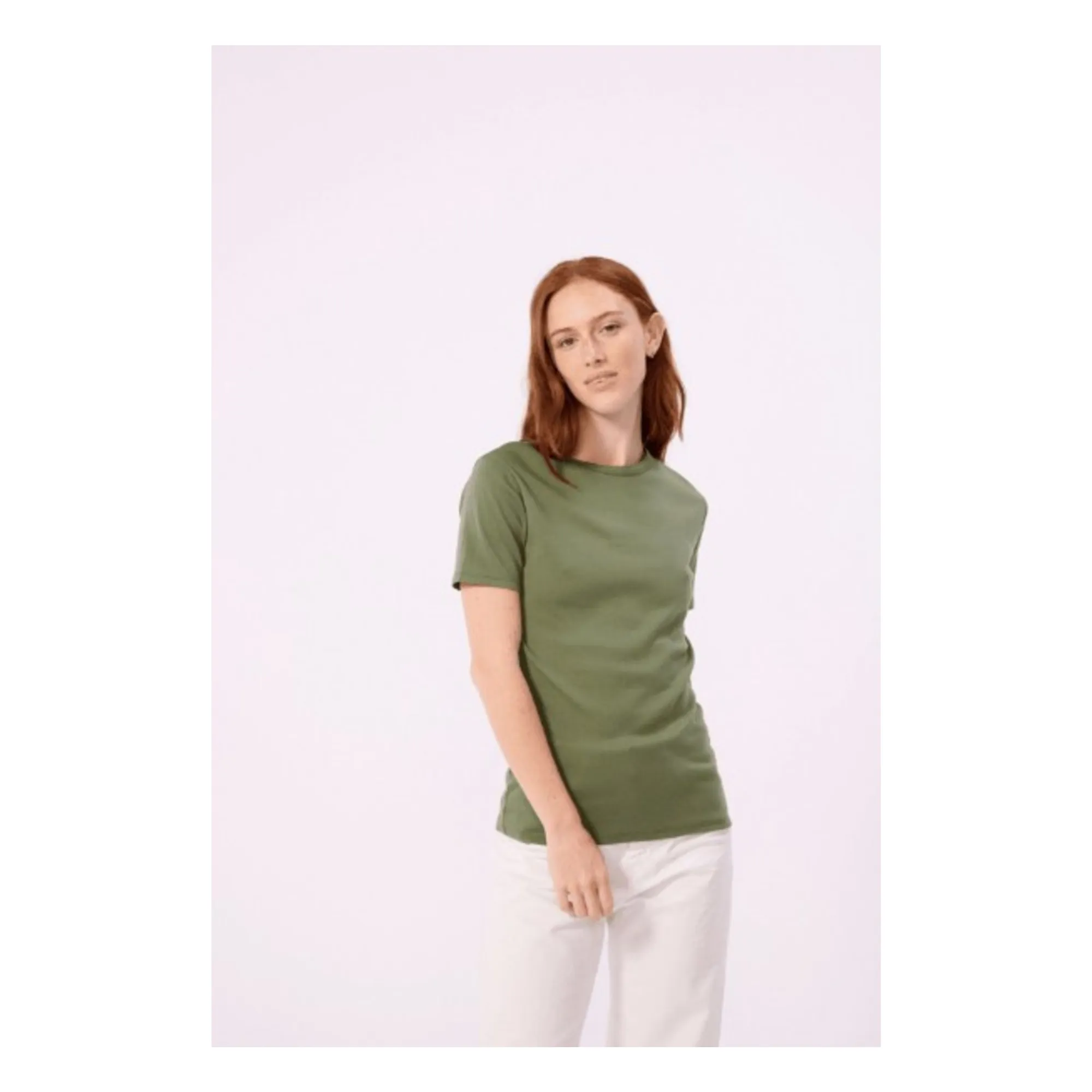 Petit Bateau Women's Khaki Iconic Organic Cotton T-Shirt