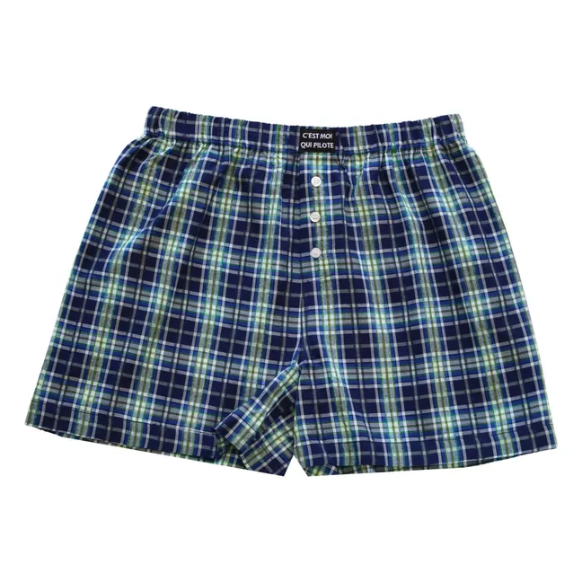 Kurzes Set Kariert Tartan | Navy