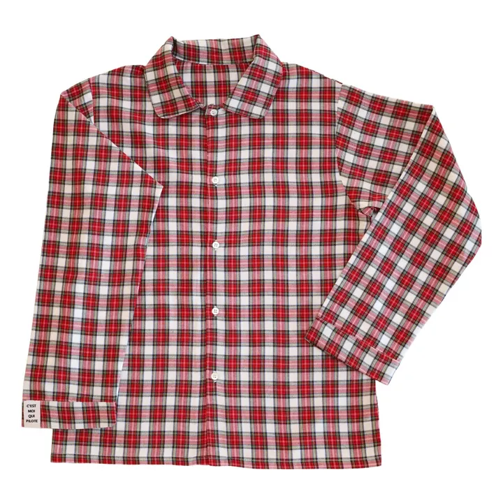 Ensemble Court Carreaux Tartan | Rouge- Image produit n°0