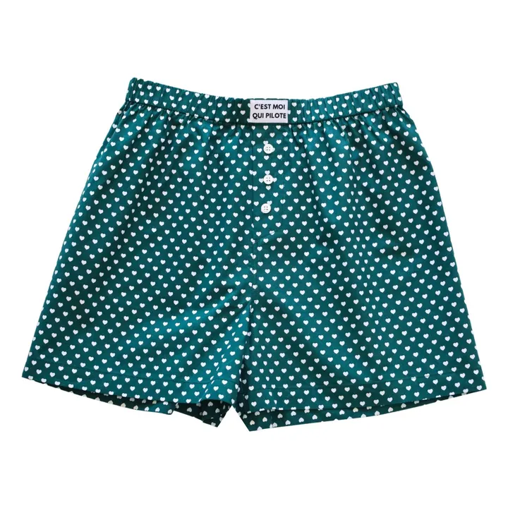Hearts underpants | Green- Product image n°0