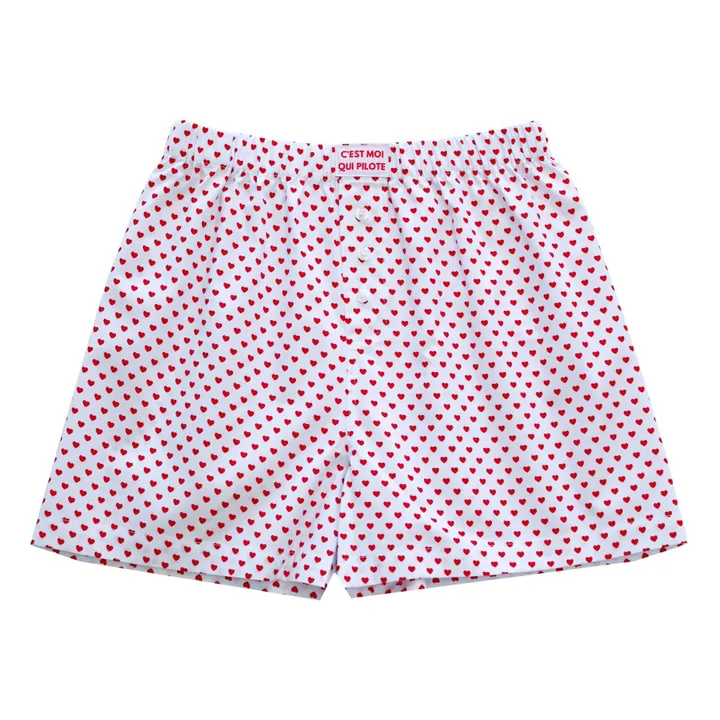 Caleçon Cœurs | Blanc- Image produit n°0