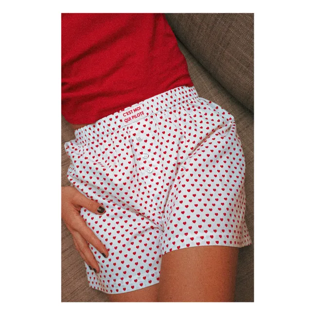 Pantalones corazón | Blanco